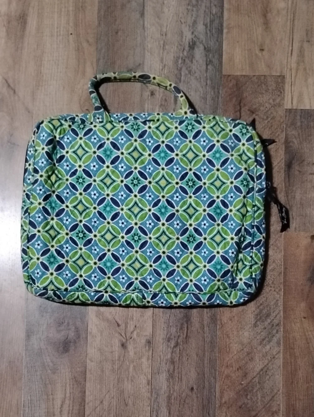 Vera Bradley Blue & Green Quilted Laptop Tote